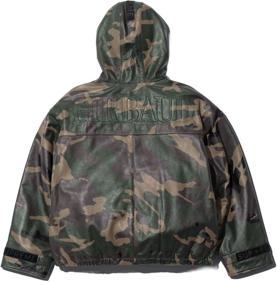 Supreme®/Marithé + François Girbaud Hooded Leather Flight Bomber Jacket view 10